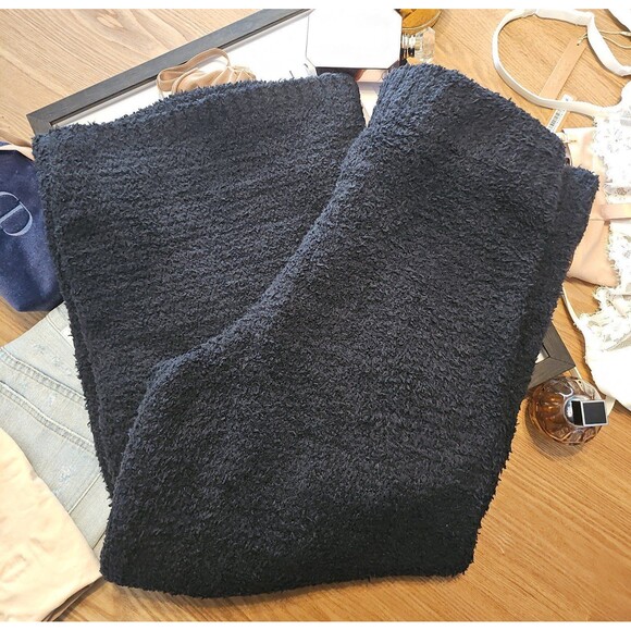 Skims Cozy Knit Fuzzy Pants in ONYX - Picture 5 of 9